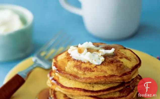 Tortitas de Calabaza y Jengibre con Mantequilla de Jengibre