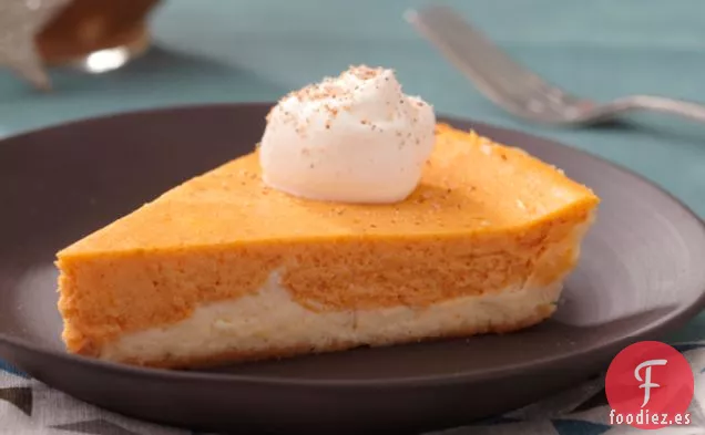 Tarta de Queso de Calabaza de Doble Capa