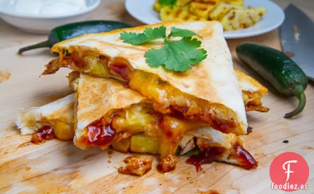 Quesadillas de Pollo y Piña a la Barbacoa