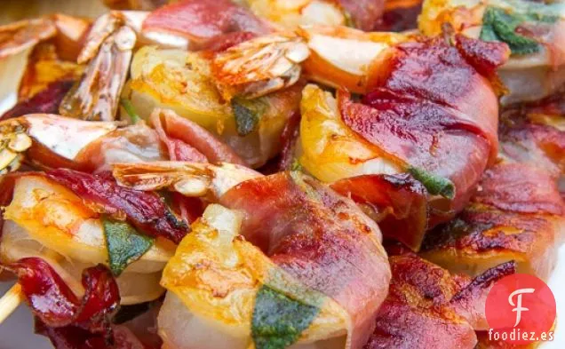 Saltimbocca de Camarón