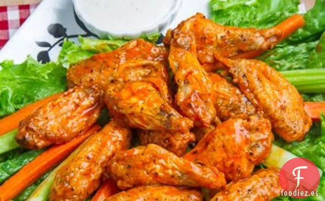 Alitas de Búfalo Al Horno Crujientes y Fáciles