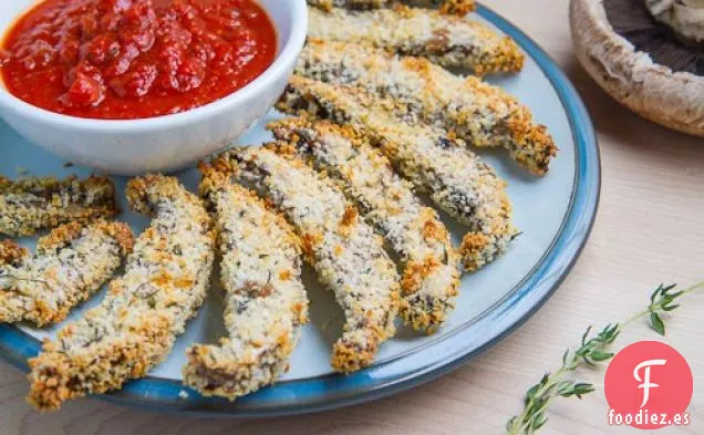 Patatas Fritas Crujientes al Horno con Champiñones Portobello