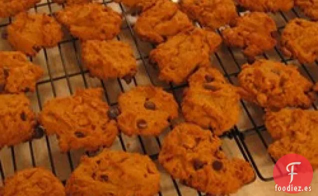 Galletas de Calabaza con Chispas de Chocolate Sin Huevo