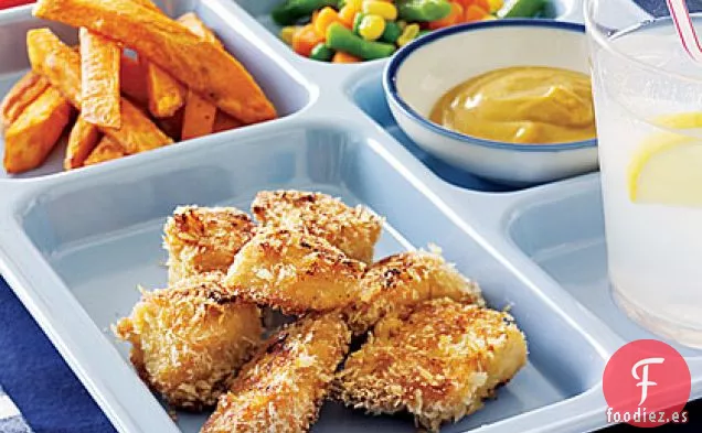 Nuggets de Pollo y Papas Fritas Dulces