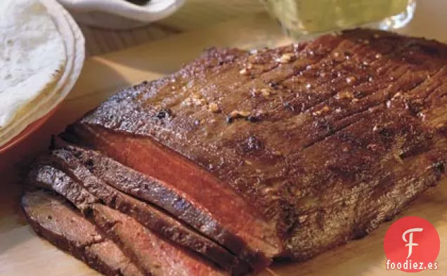 Bistec A La Parrilla Con Salsa De Guacamole