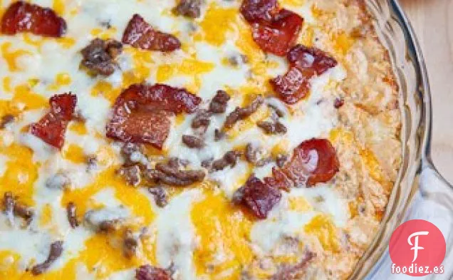 Salsa de Hamburguesa con Doble Queso y Tocino