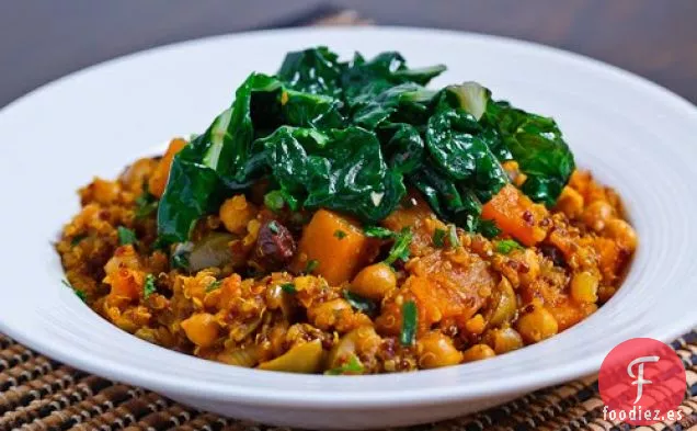 Tagine Marroquí de Calabaza, Garbanzo y Quinua