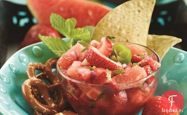 Salsa de Sandía y Fresa y Menta