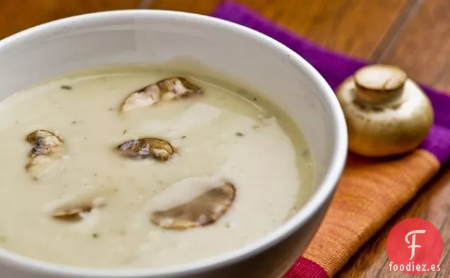 Crema de Champiñones sin lácteos