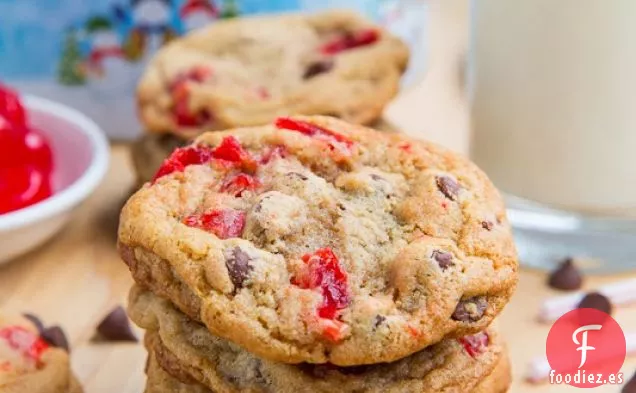 Galletas con Chispas de Chocolate y Cereza al Marrasquino