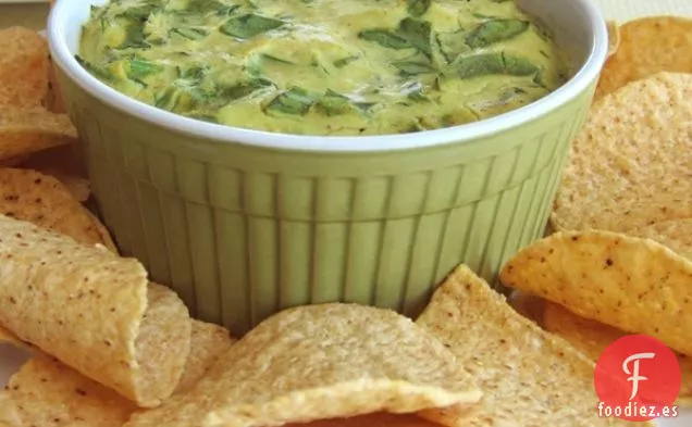 Salsa Vegana de Espinacas al Curry de Alcachofa