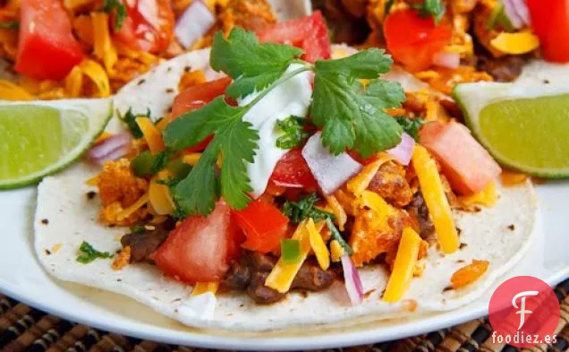 Chorizo Huevos Revueltos Tacos de Desayuno