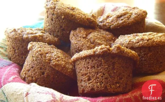 Magdalenas de Salvado de Cáñamo Y Miel