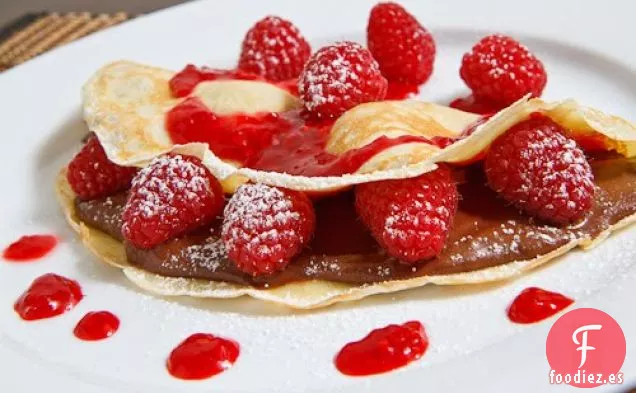 Crepes de Frambuesa y Nutella