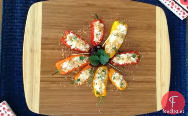 Mini Pimientos Rellenos con Arroz de Coco