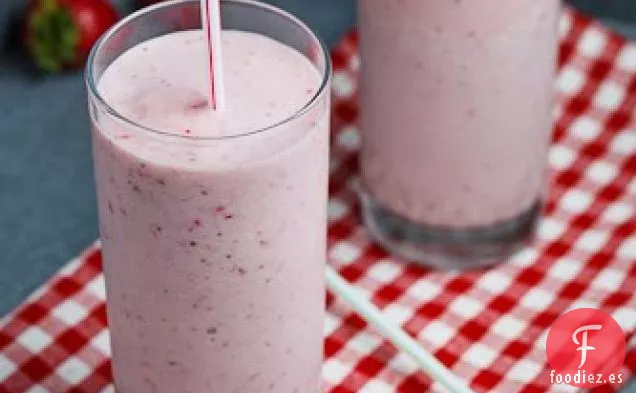 Batido de Tarta de Fresa Asada
