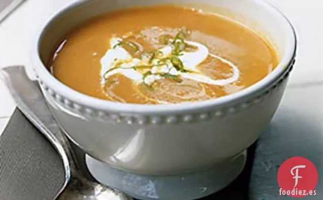 Sopa de Calabaza y Coco