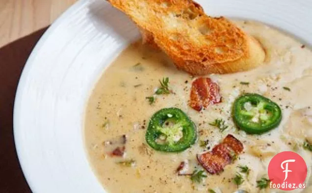 Sopa de Cerveza y Queso Cheddar
