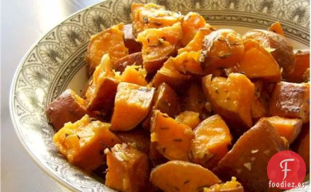 Batatas Asadas de Tomillo (Veganas, Sin Gluten, Sin Frutos Secos, Sin Soja)