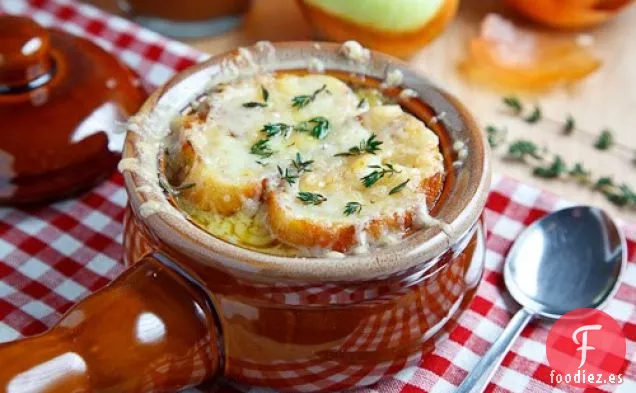 Sopa de Manzana y Cebolla Francesa