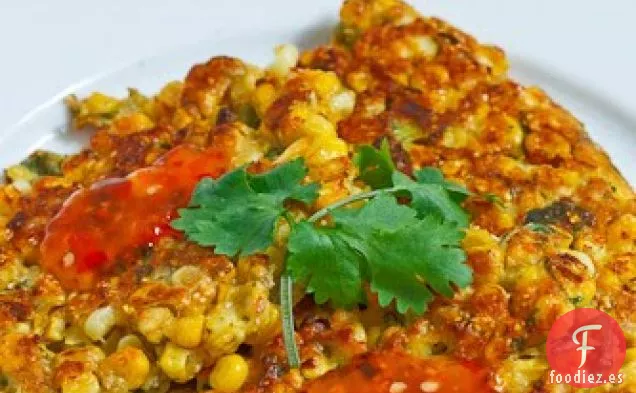 Buñuelos de Maíz Estilo Tailandés con Salsa de Chile Dulce