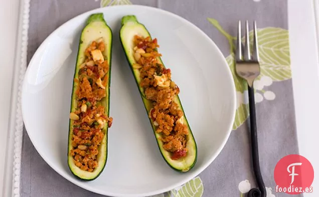 Calabacín Relleno Mediterráneo con Queso