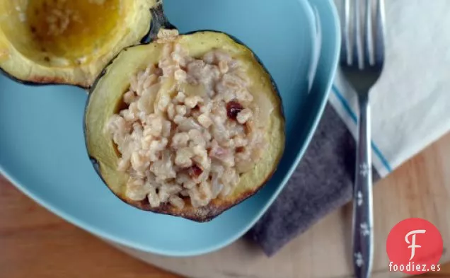 Calabaza De Bellota Asada Con Relleno De Farro