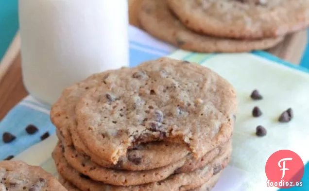 Galletas con Chispas de Chocolate de Trigo Integral con Mantequilla de Maní y Miel