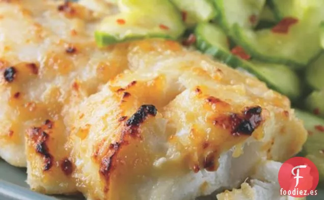 Bacalao Miso Con Pepinos Picantes