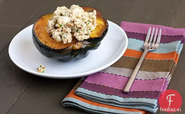 Calabaza Rellena De Bellota Con Quinua Y Pistachos