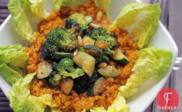 Lentejas Rojas, Brócoli Y Calabacines