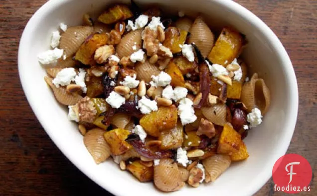 Calabaza Asada Con Pasta De Trigo Integral