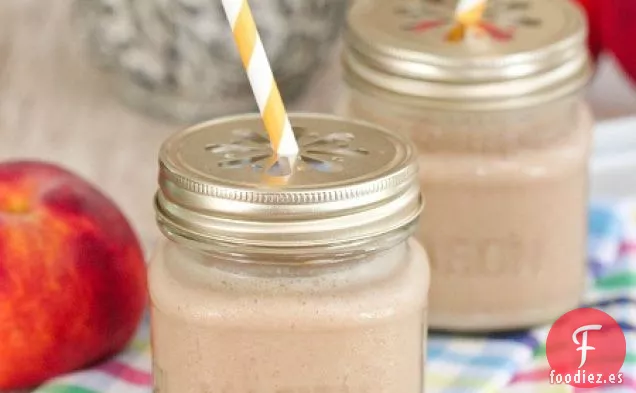 Melocotones y Crema de Canela y Especias Heladas