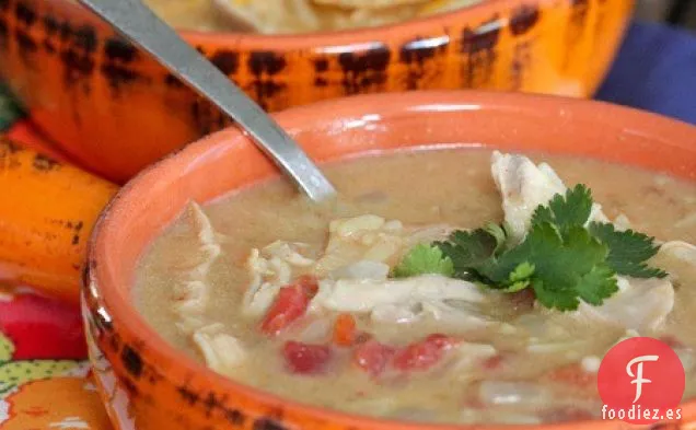 Sopa de Enchilada de Pollo de Cocción Lenta