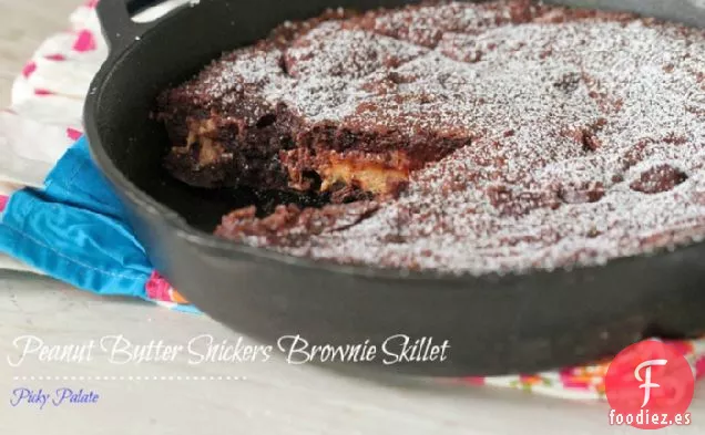 Sartén para Brownie Snickers de Mantequilla de Maní