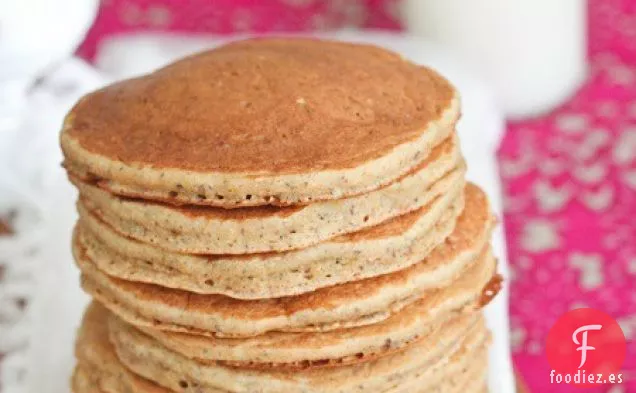Panqueques de Miel, Trigo y Linaza {Saludables}