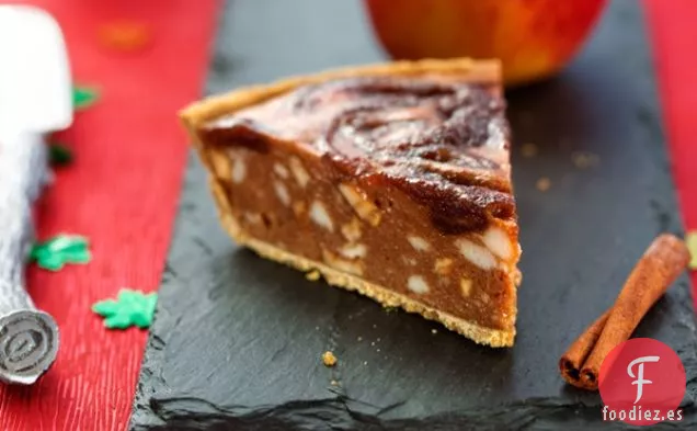 Pastel de Helado de Manzana sin Hornear