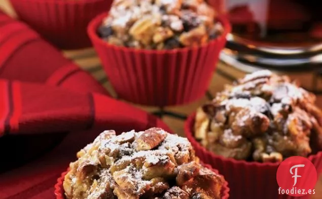 Muffins de Pan Francés de Manzana y Nuez