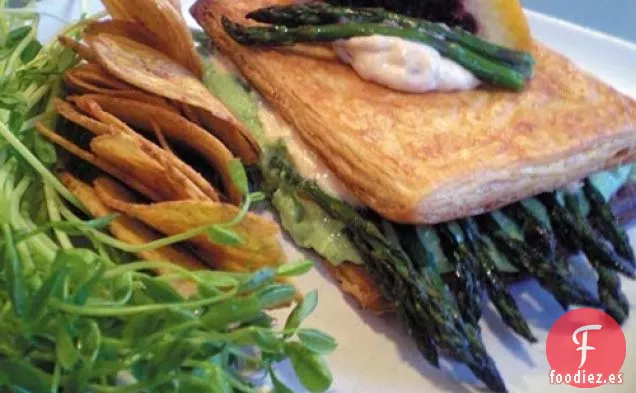 Sándwich de Verduras con Mayonesa de Naranja y Chipotle