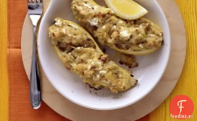 Calabaza Rellena Con Bulgur Y Queso Feta