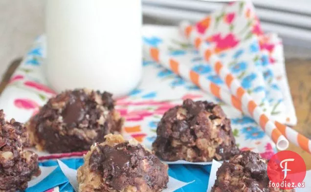 Galletas en Trozos de Chocolate Biscoff sin Hornear