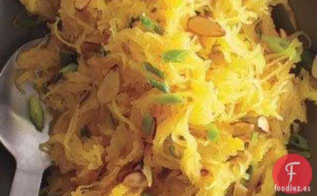 Calabaza Espagueti Con Almendras
