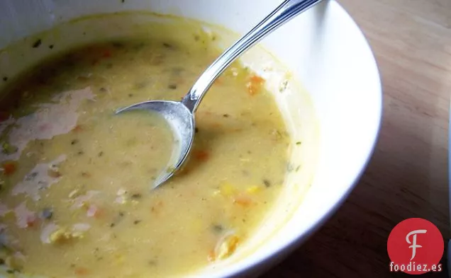 Sopa Cremosa de Arroz Salvaje Sin Lácteos