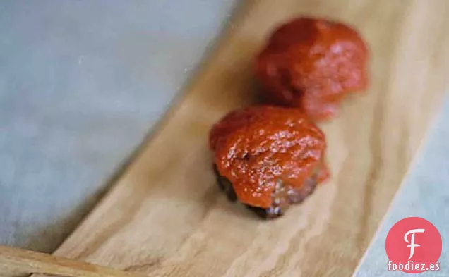 Albóndigas Italianas en Salsa de Tomate y Alcaparras