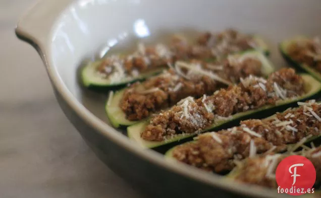 Calabaza rellena de gemas con queso Feta