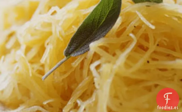 Calabaza Espagueti Con Salvia Y Naranja