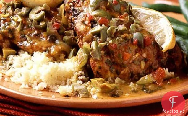 Pollo con Aceitunas y Limón