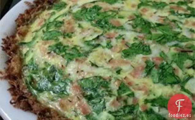 Quiche de Jamón y Hachís Marrón