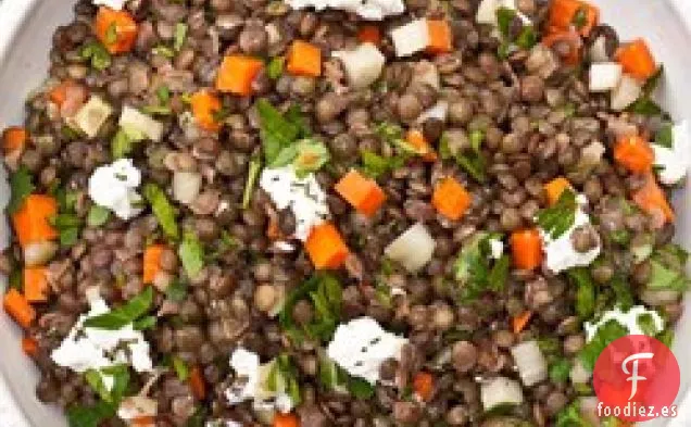 Ensalada Francesa de Lentejas con Queso de Cabra