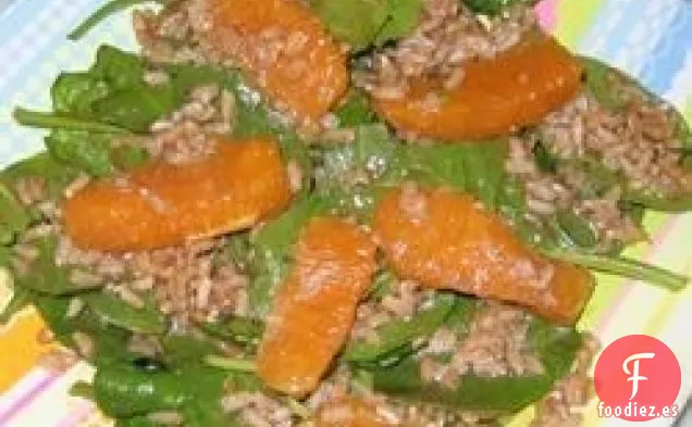 Ensalada de Arroz Integral con Vinagreta de Naranja
